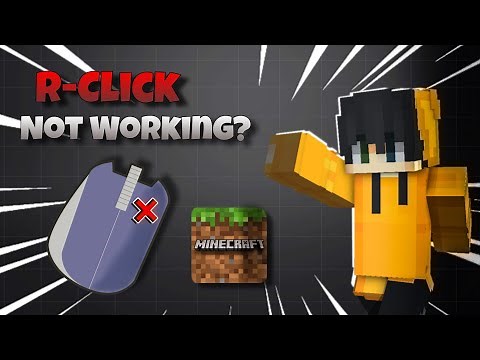 how to fix mouse right click in minecraft | 100% working trick