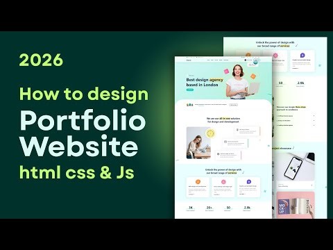 Build a Personal Portfolio Website Using pure HTML & CSS | Step-by-Step Tutorial 2026 | uicode.in