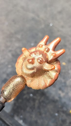 @olympiccolors pearl gold pearlescent luster always hits different over G-185 @gafferglassusa Corn Yellow 👀 | Aus Alien Glass