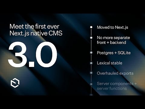 The first CMS that installs directly into any Next.js app — Payload 3.0 has arrived