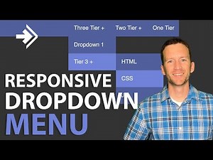 Dropdown Menu Tutorial | Responsive HTML & CSS (no javascript)