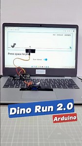 Made Chrome’s Dino Run with Just an Arduino! #arduino #arduinoproject