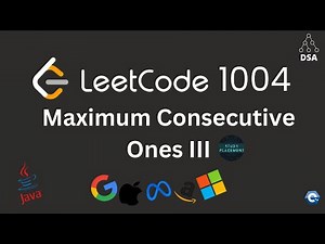 Leetcode 1004 | Max Consecutive 1’s III | Sliding Window Intuition 🔥 | Java Solution