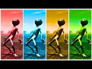 👽 All Green Alien Dance Variations 💥 Full HD Remix Edition!2025 Dame tu Cosita