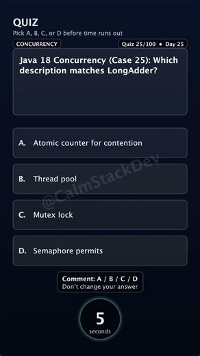 Quiz 225 LongAdder Java18 | #shorts #java #quiz