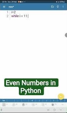 How to print even numbers using while loop in python #pythontamil #programmingtutorial #coding