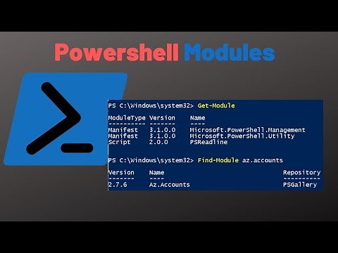 Powershell - Learn to create Modules