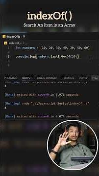 indexOf() - Array method in javascript #javascript #arraymethods #codeshuru