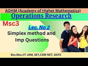 Linear Programming Problem | Simplex Method Examples