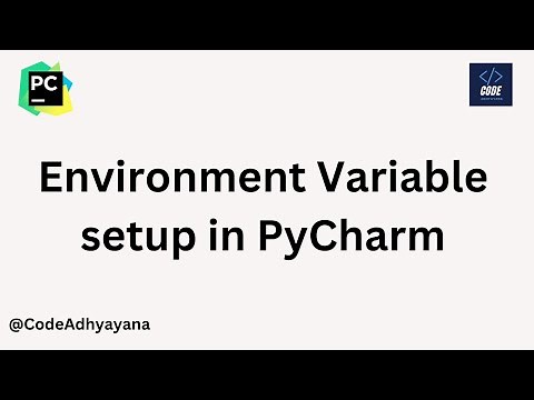 environment variable setup in PyCharm