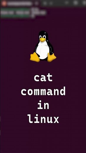 5/10 Basic Linux Commands | cat command in linux #shorts #linux #linuxcommands