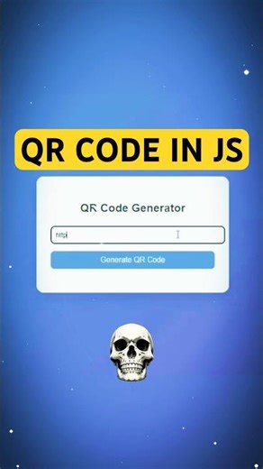 JavaScript Project That Looks Professional 😎#javascript #qrcode #webdevelopment #FrontendDeveloper