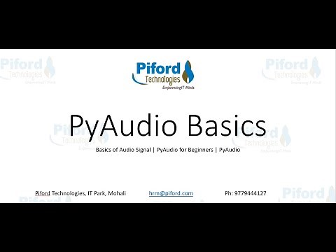 L 1 PyAudio Basics