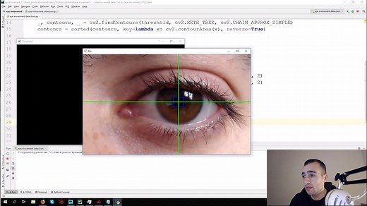 Eye motion tracking - Opencv with Python - Pysource