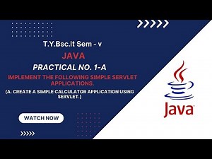 Java Practical 1-A | Implement the following Simple Servlet applications. | Step By Step Guide