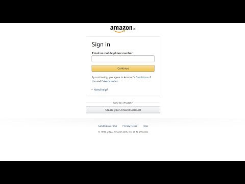 Amazon Sign In page using HTML and CSS