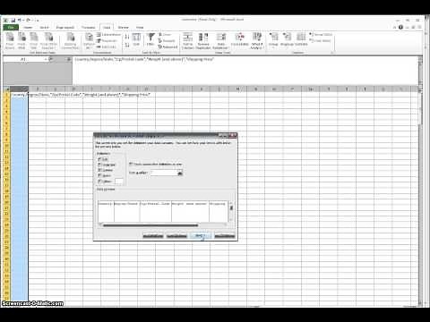 Microsoft Excel - CSV Comma delimited