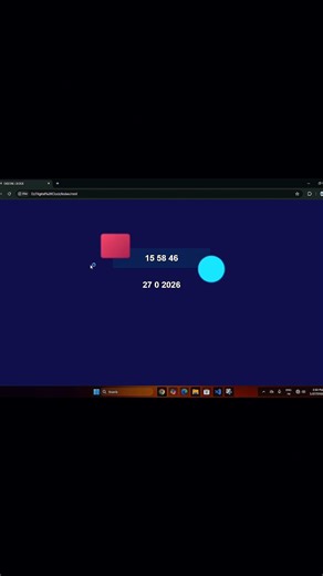Digital Clock Using HTML CSS JavaScript | Beginner Project👨‍💻‪@CodeWithHarry‬