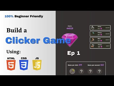 Build an incremental CLICKER game with vanilla HTML, CSS and JS - Project Initialisation