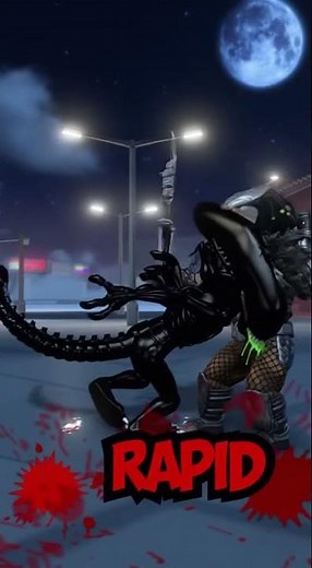 Roblox Alien vs Predator Showdown 😱👽🆚👾 (WHO WINS?!) #viral #roblox #fighting