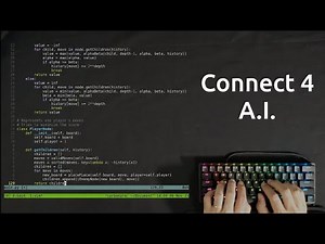 ASMR Programming - Connect 4 A.I. with Python - No Talking