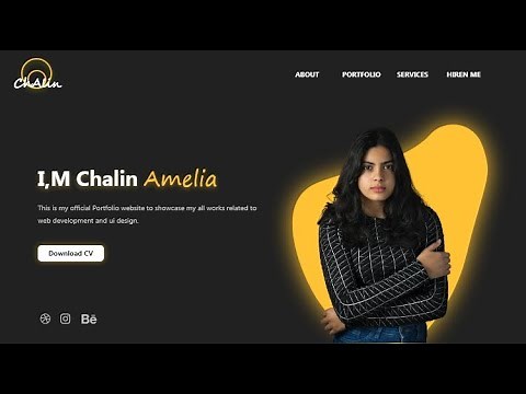 Personal Portfolio Website Using html and css only | How to create Personal Website #newtoyou