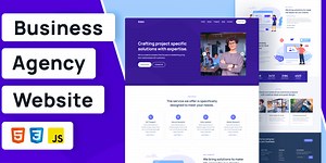 Responsive Business Agency Website Using Html CSS JavaScript