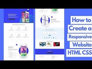 How To Create A Website Using HTML And CSS Step By Step Website Tutorial | Responsive Website