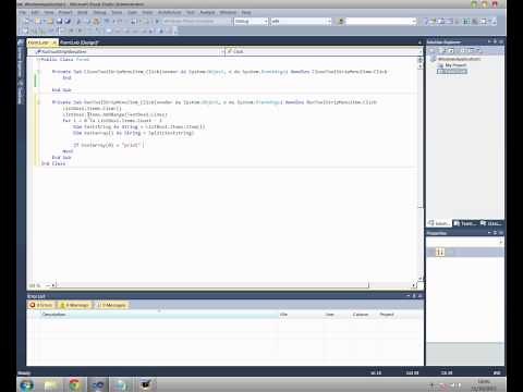 Visual Basic - How to create a simple programming language.