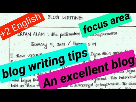How to write a blog? Explained with an excellent blog.