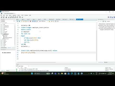 Learn MySQL Triggers and Data Import Export (CSV) in One Video