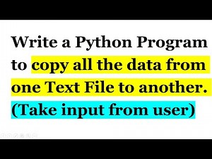 Program to Copy all the Contents from one text file to another (Take input from user) | CBSE CLass12