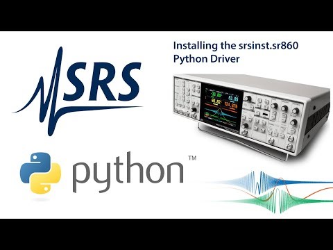 Installing the SR860 Python Driver