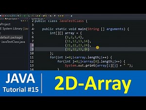 Java Tutorial #15 - Multidimensional Arrays in Java Programming (2D Array)