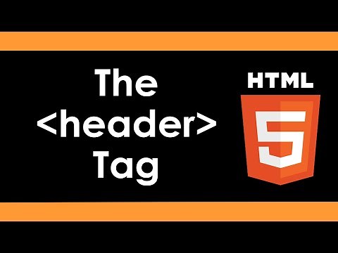 Intro to HTML5: Page Header using the Header Tag - Part 7