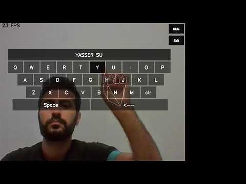 Virtual Keyboard with python (openCV + mediapipe)