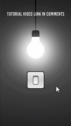 Switch On Off Light Bulb With Sound using Html CSS & Javascript #shorts
