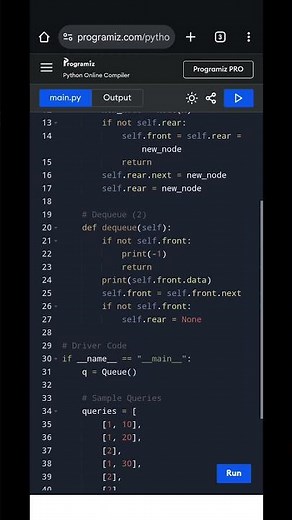 Queue Implementation Using Linked List in Python | Push & Pop Operations Explained