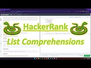 HackerRank (Python): List Comprehensions