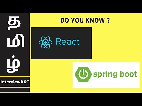 TAMIL REACT JS + SPRING BOOT APPLICATION DEMO
