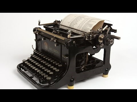 How does a typewriter work?