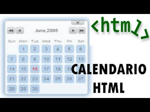 Implementacion Calendario En Html