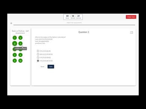 Basics of Python | Assessment | Infosys | Infytq |