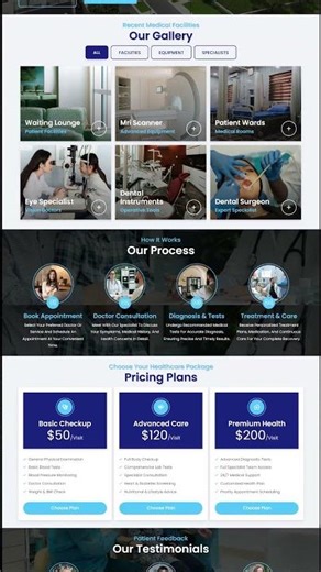 Medical & Healthcare Website Template 🏥 | MedStar Scroll Demo