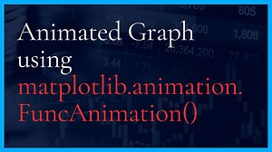 Animated Graph using the matplotlib.animation.FuncAnimation()