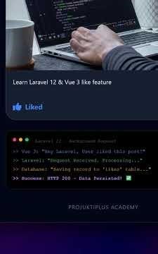 How Facebook Like Button Works? The magic of Real-time Data Handling | ProjuktiPlus Academy #vuejs