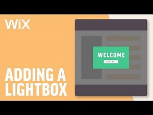 How to Add a Lightbox | Wix Tutorial