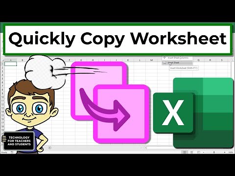 Fastest Way to Copy an Excel Worksheet