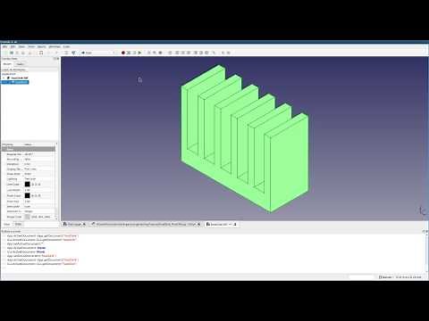 Automation of a Heat Sink Design with Python and FreeCAD
