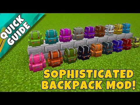 Minecraft Sophisticated Backpacks – Quick Mod Tutorial